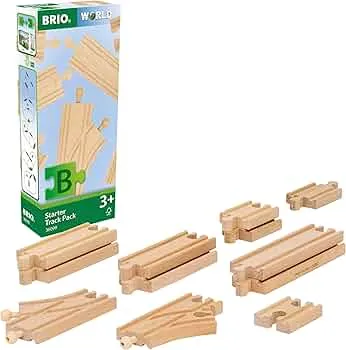 BRIO World – 36099 Schienen Starter Sortiment B | 12-teiliges Holzschienenset für Kinder ab 3 Jahren: Amazon.de: Spielzeug