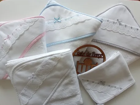 Toalhas com capuz 100% algodão R/N (4x)