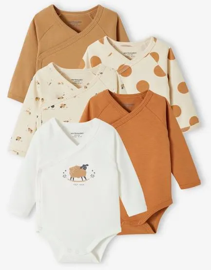 Pack 5 Bodies manga comprida (3-6M)