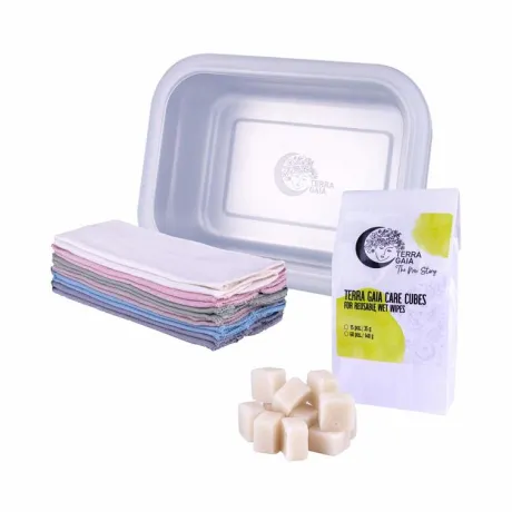 TERRA GAIA care cubes set for wet wipes | TerraGaia.eu