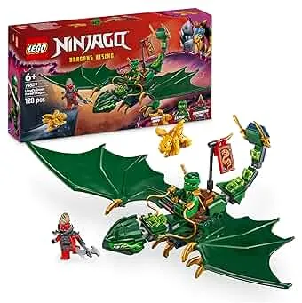 LEGO NINJAGO Lloyds grüner Walddrache - Spielzeug Drache mit 2 Minifiguren - Drachenfigur mit beweglichem Schwanz, Hals, Beine & Flügel - Geschenkidee für Jungen und Mädchen ab 6 Jahren 71829: Amazon.de: Spielzeug