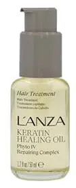 Amazon.com: L'ANZA Óleo curativo de queratina para tratamento capilar, óleo capilar revitaliza e nutre cabelos e couro cabeludo secos danificados, sem sulfato com complexo Phyto IV, cuidados capilares : Beleza e Cuidados Pessoais