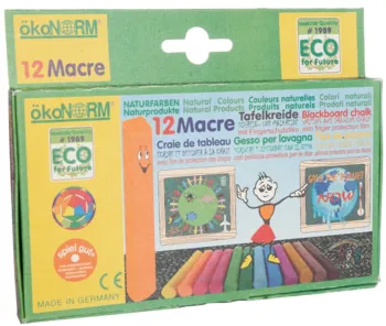 ökoNORM Tafelkreide für kreative Kinder, bunt, 12 Stangen