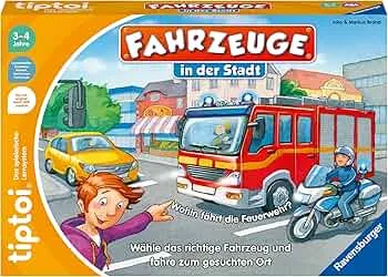 Ravensburger tiptoi Spiel 00127 Fahrzeuge in der Stadt - Lernspiel ab 3 Jahren, lehrreiches Zuordnungsspiel für Jungen und Mädchen, für 1-4 Spieler: Amazon.de: Spielzeug