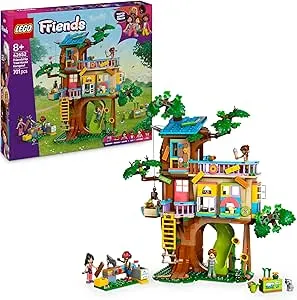 LEGO Friends Baumhaus - Spielset zum Bauen mit 2 Tierfiguren, 4 Minifiguren, einem Garten und Spielzeug Lebensmittel Zubehör - Beliebtes Geschenk für Mädchen und Jungen ab 8 Jahren - 42652: Amazon.de: Spielzeug