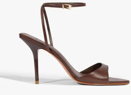 Sandália Salto Elodie Buckle Marrom | Schutz