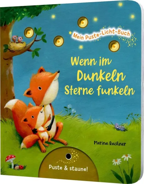Buch (kartoniert): "Mein Puste-Licht-Buch: Wenn im Dunkeln Sterne funkeln"