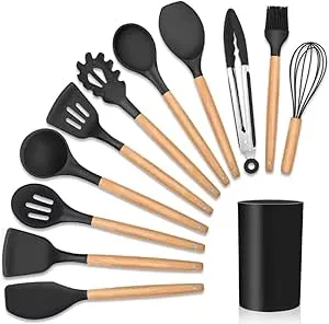 Kit Utensílios De Cozinha Em Silicone