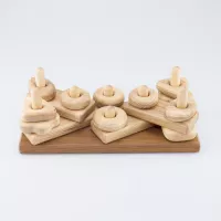 Großer Steckblock von Lotes Toys bestellen - Naturholz