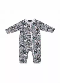 Baby Overall Sunset aus Biobaumwolle zum besten Schlafkomfort - mustikka.ch