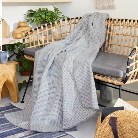 Biederlack Wohndecke denim 140x200cm – ROMODO ®