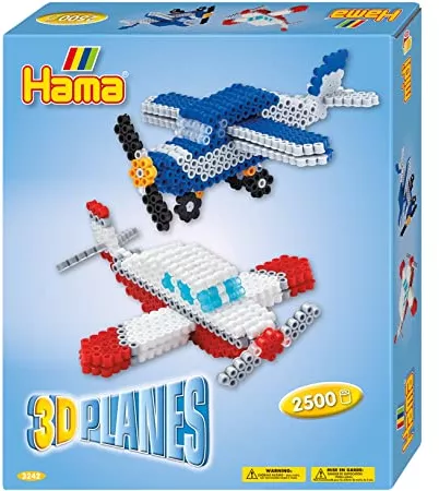 Hama 10.3242 3D Planes Craft Set, Bunt: Amazon.de: Spielzeug