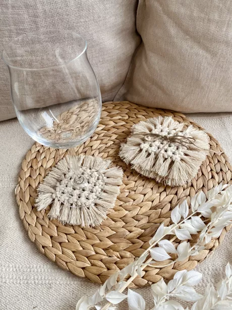 Untersetzer – mitliebegeknotet